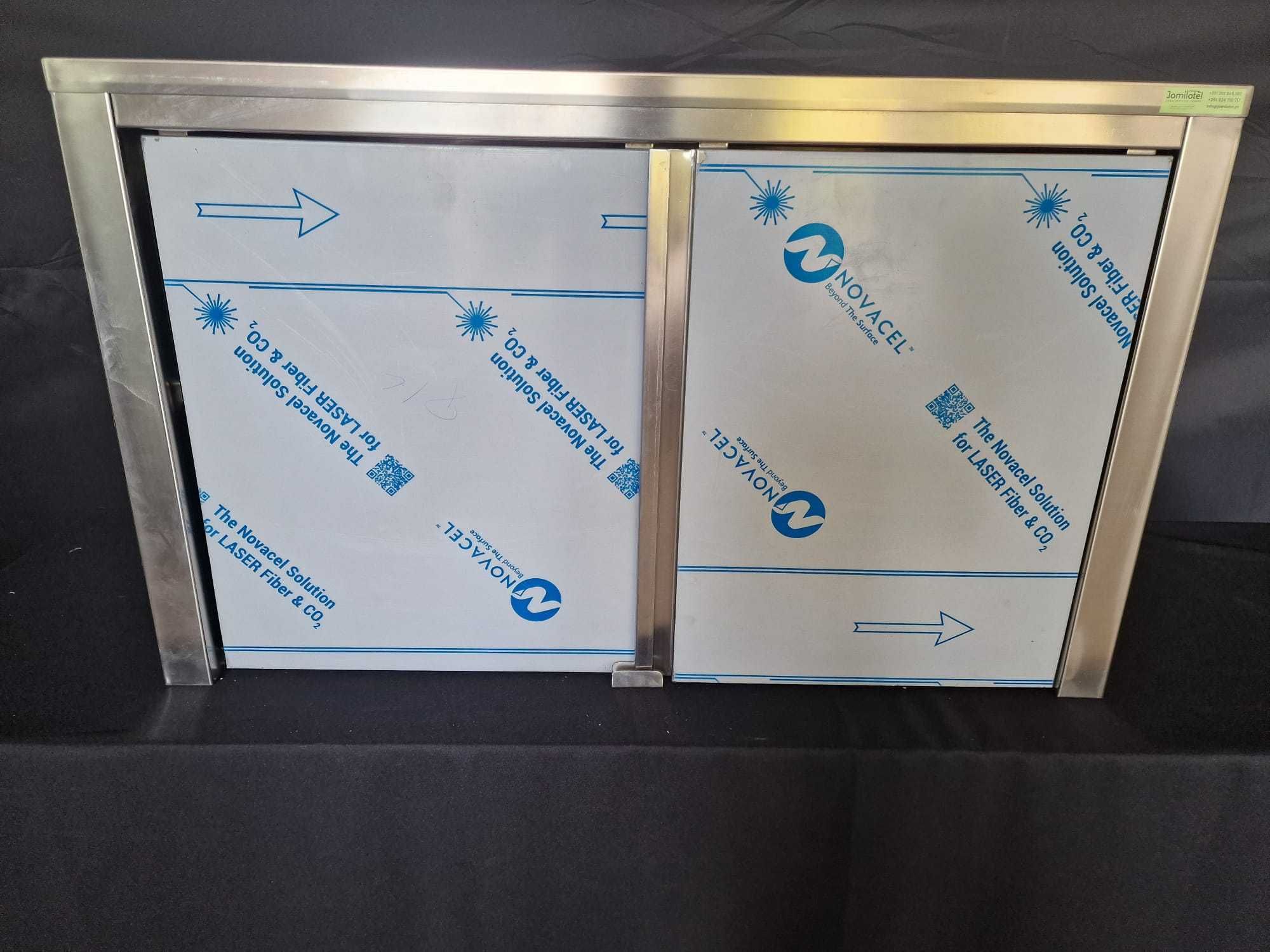 Armário de parede em inox 100x40x60