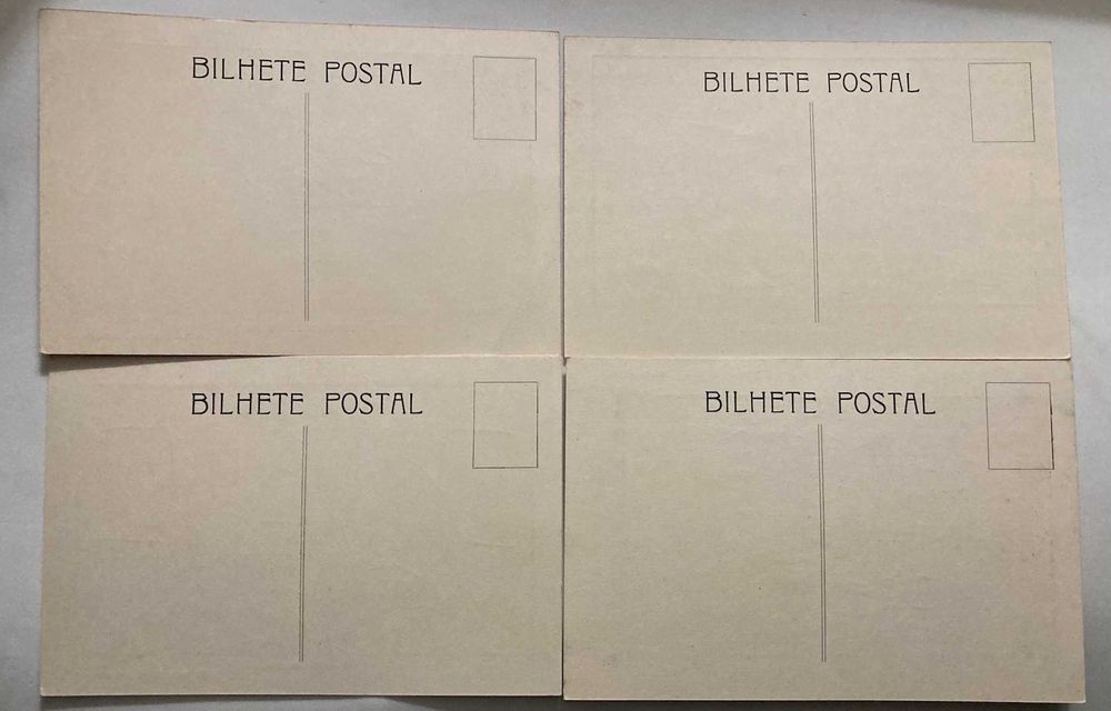 4 Postais propaganda Aliados WWII grande guerra