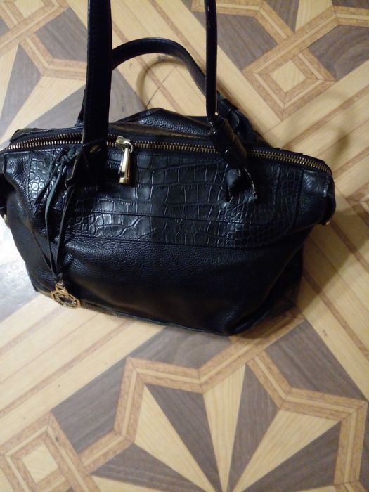 сумка кожаная черная   KARLO POZOLINI ITALIA