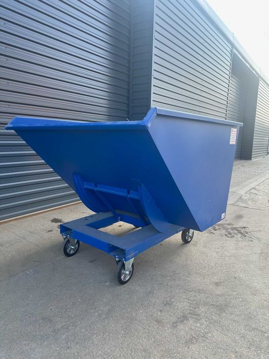 Kontener samowyładowczy 1,5 m3, pojemnik, mulda, koleba na odpady.
