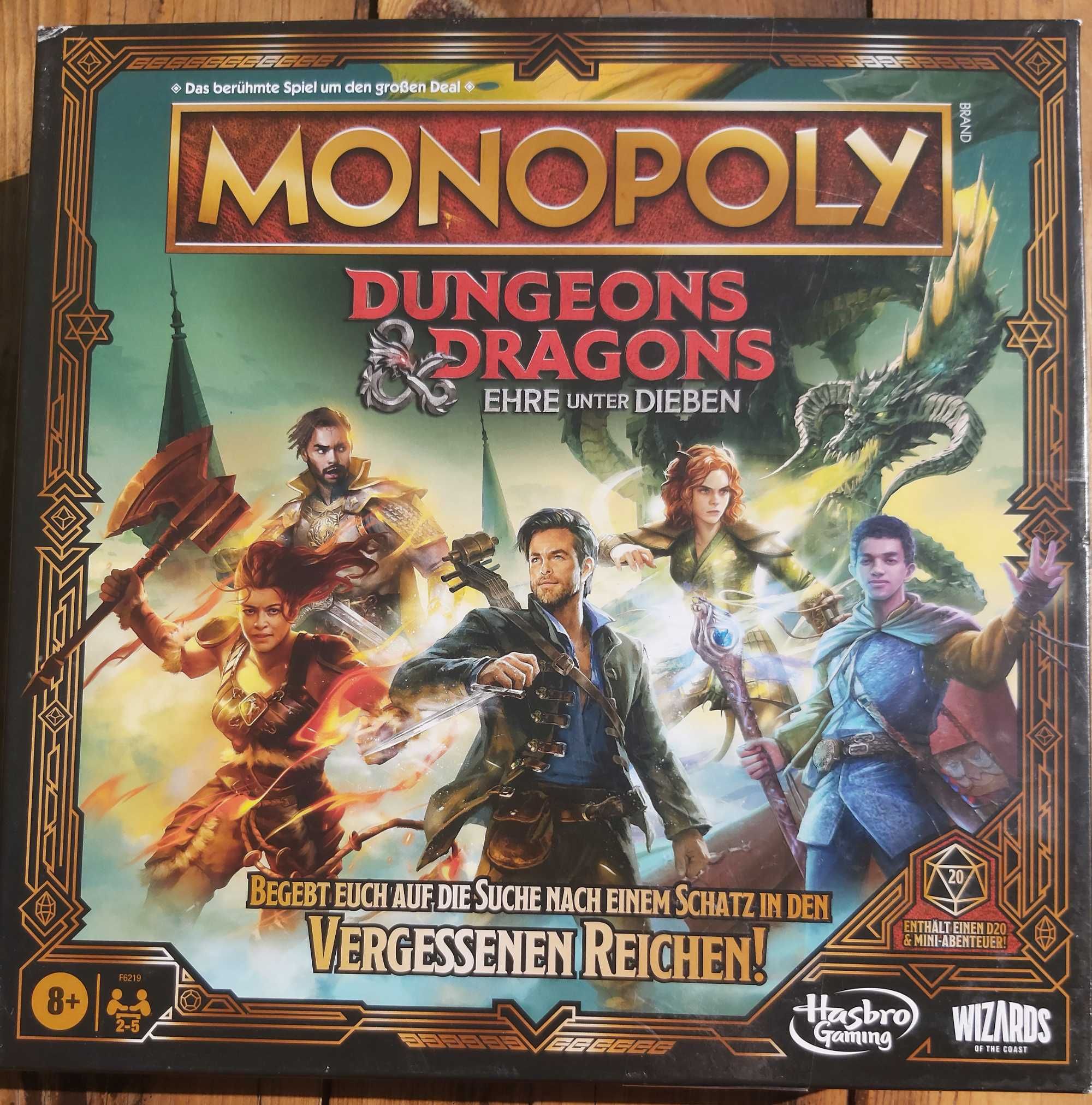 Gra Monopoly Dungeons & Dragons: Złodziejski honor - j. niemiecki