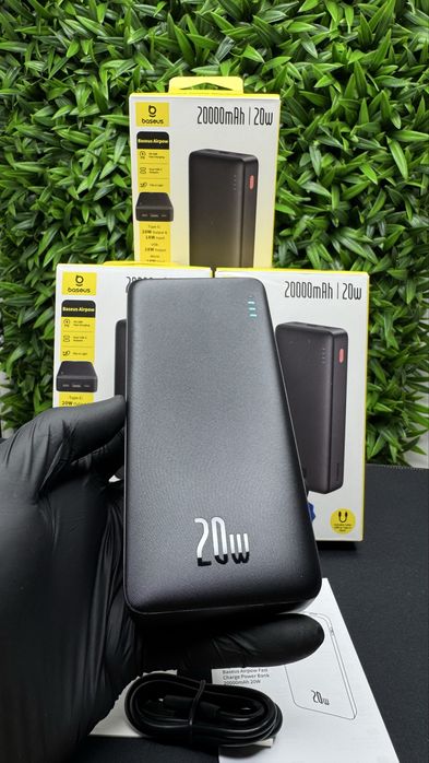 Оригінальний павербанк Базеус Baseus Airpow 20000 mAh 20W з гарантією