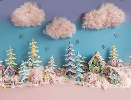 Красочный фон для фото, фотозона, фотофон Polyester- 220x150cm