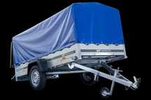 Przyczepka 264x125 UNITRAILER GARDEN 264 KIPP ze stelażem i pokrowcem
