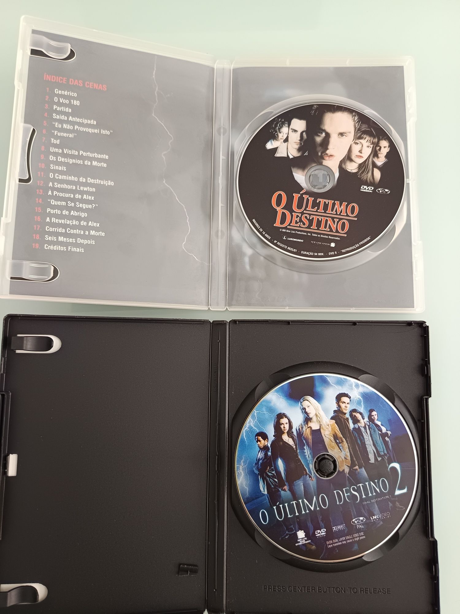 DVDs pack último destinos 1 e 2
