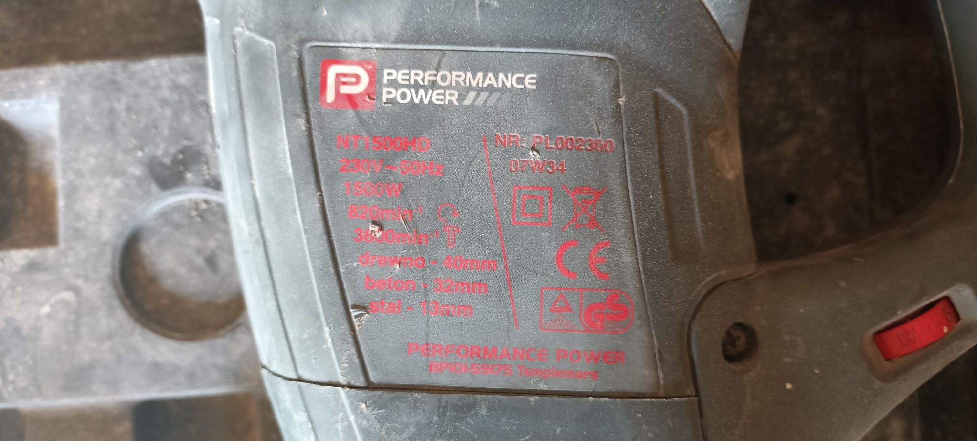 Młotowiertarka Performance Power NT1500 HD