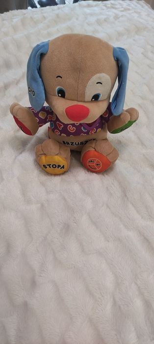 2 misie interaktywne grające Fisher Price i Chicco