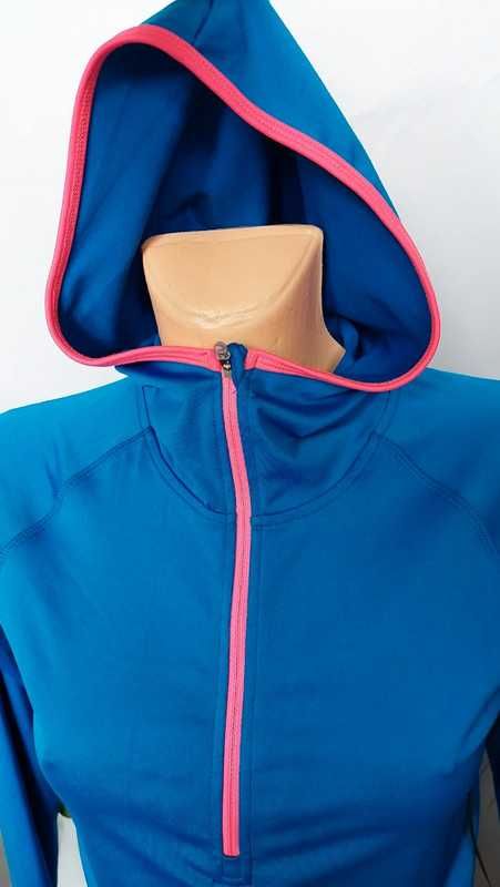 Niebieska sportowa, outdoorowa damska bluza Stormberg z kapturem r.XS