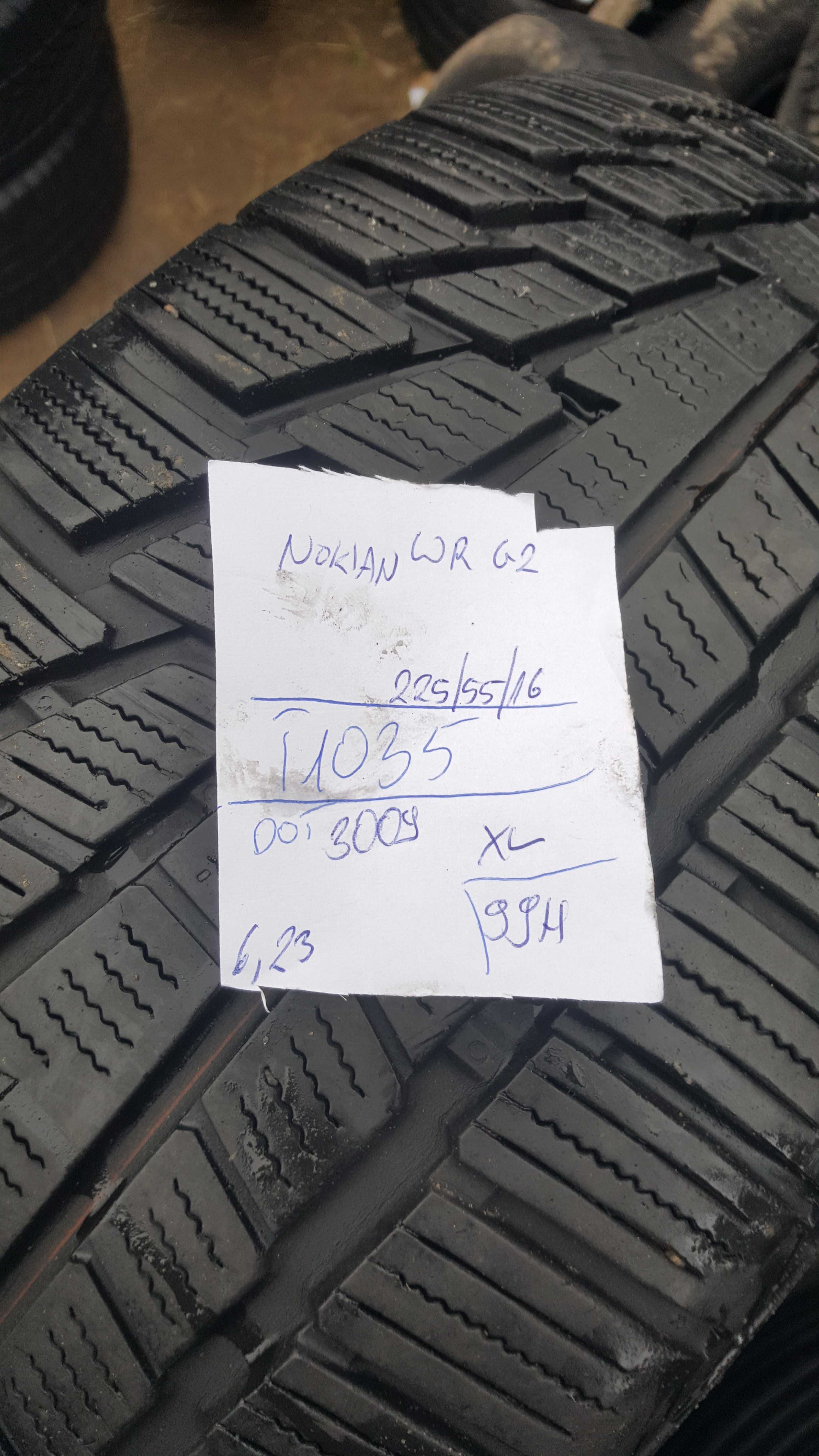 Nokian 225/55 r16 WR G2 XL /// 6,25mm!!! wysyłka GRATIS