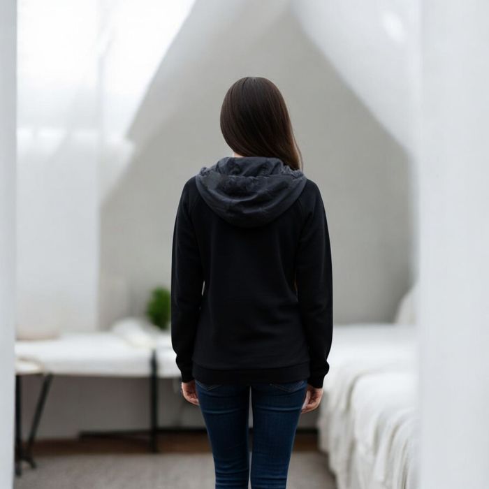 Ellesse klasyczna czarna bluza damska rozpinana z kapturem bawełna