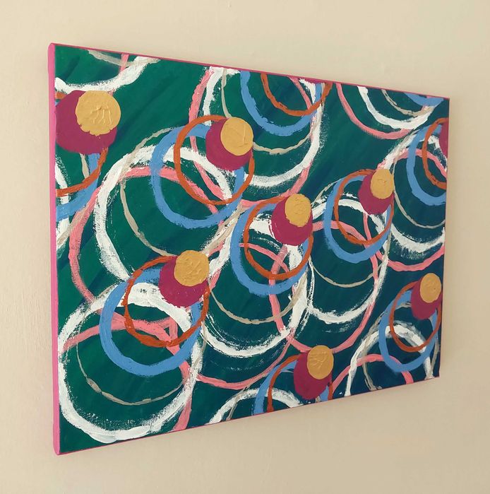 [PROMO] Obraz akrylowy 40x30 cm "Las okręgów"