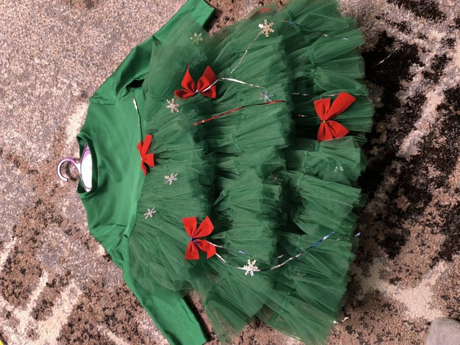 Плаття для дівчинки новорічне ялинка