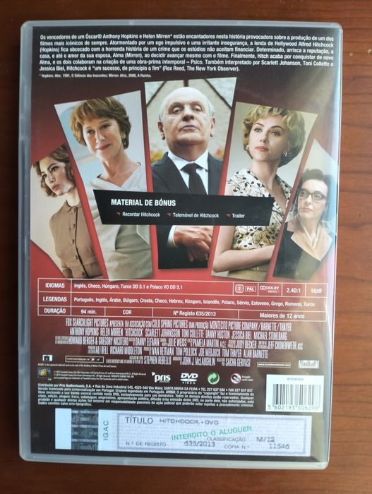 DVD --- Hitchcock