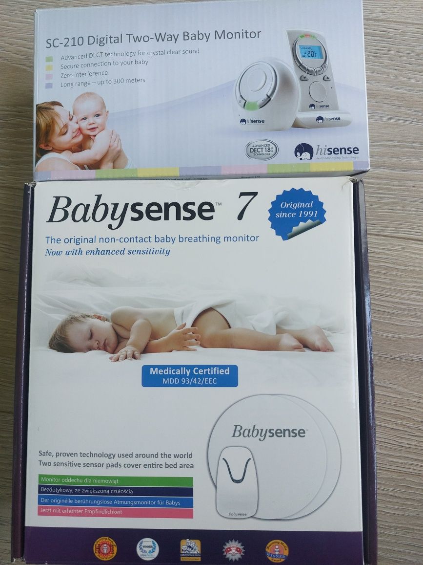 Monitor oddechu Baby Sense 7, Niania elektroniczna Babysense SC-210