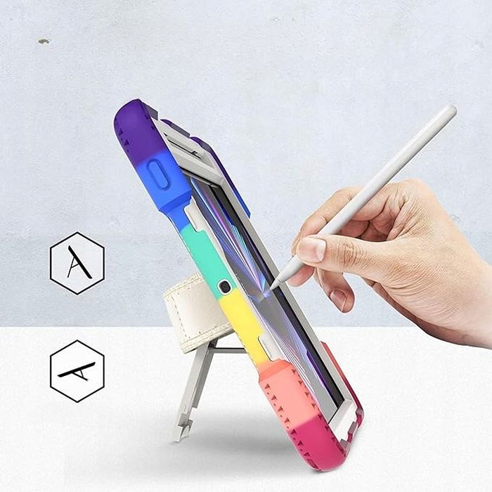 Etui do iPad Mini 6 8.3" z Podstawką i Paskiem na Ramię Kolorowe