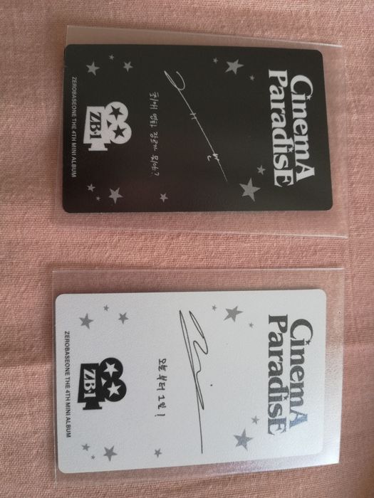 ZB1 Photocards Cinema Paradise