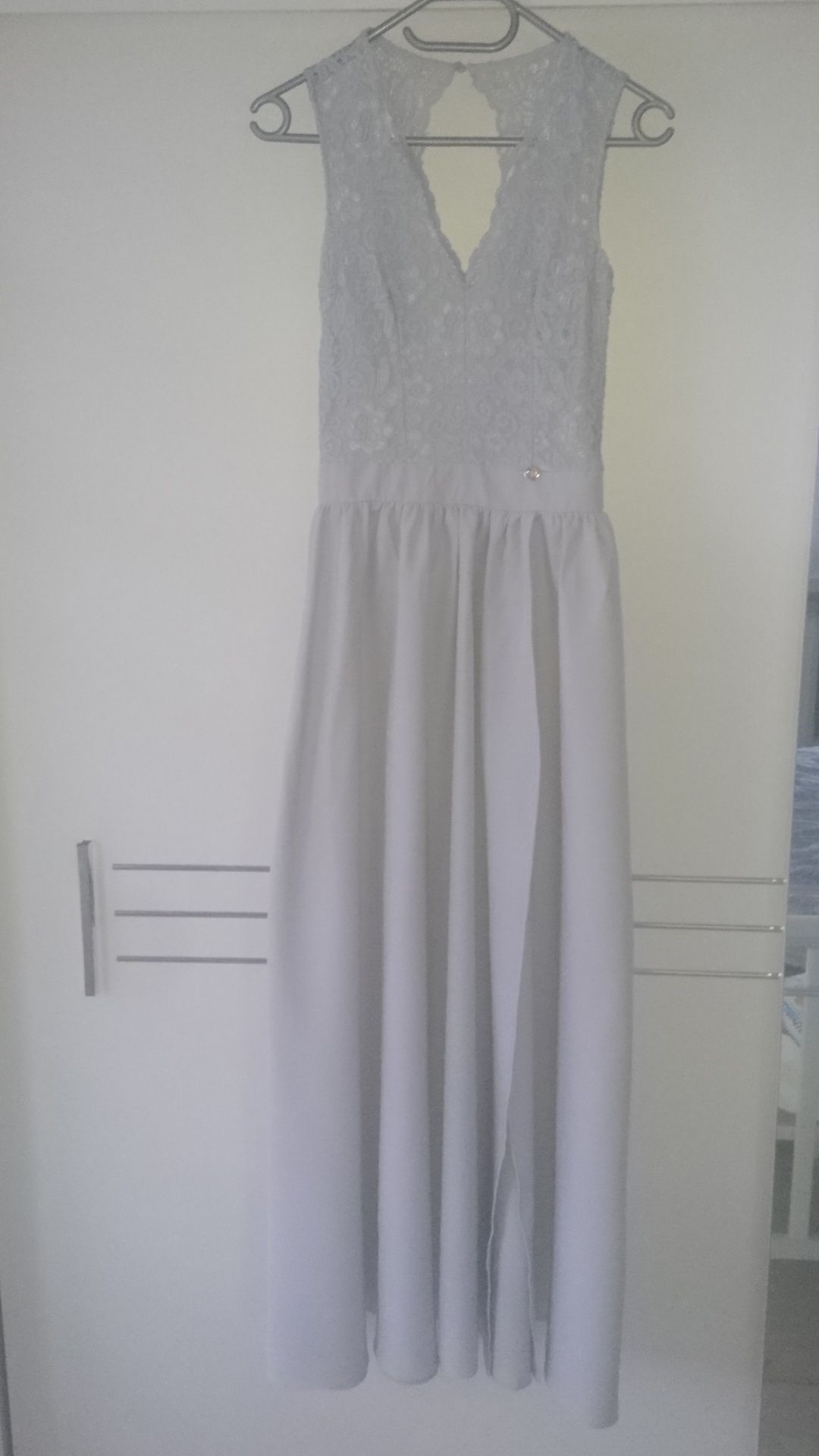 Elegancka sukienka S. Moriss, długa, XS/S,  wesele