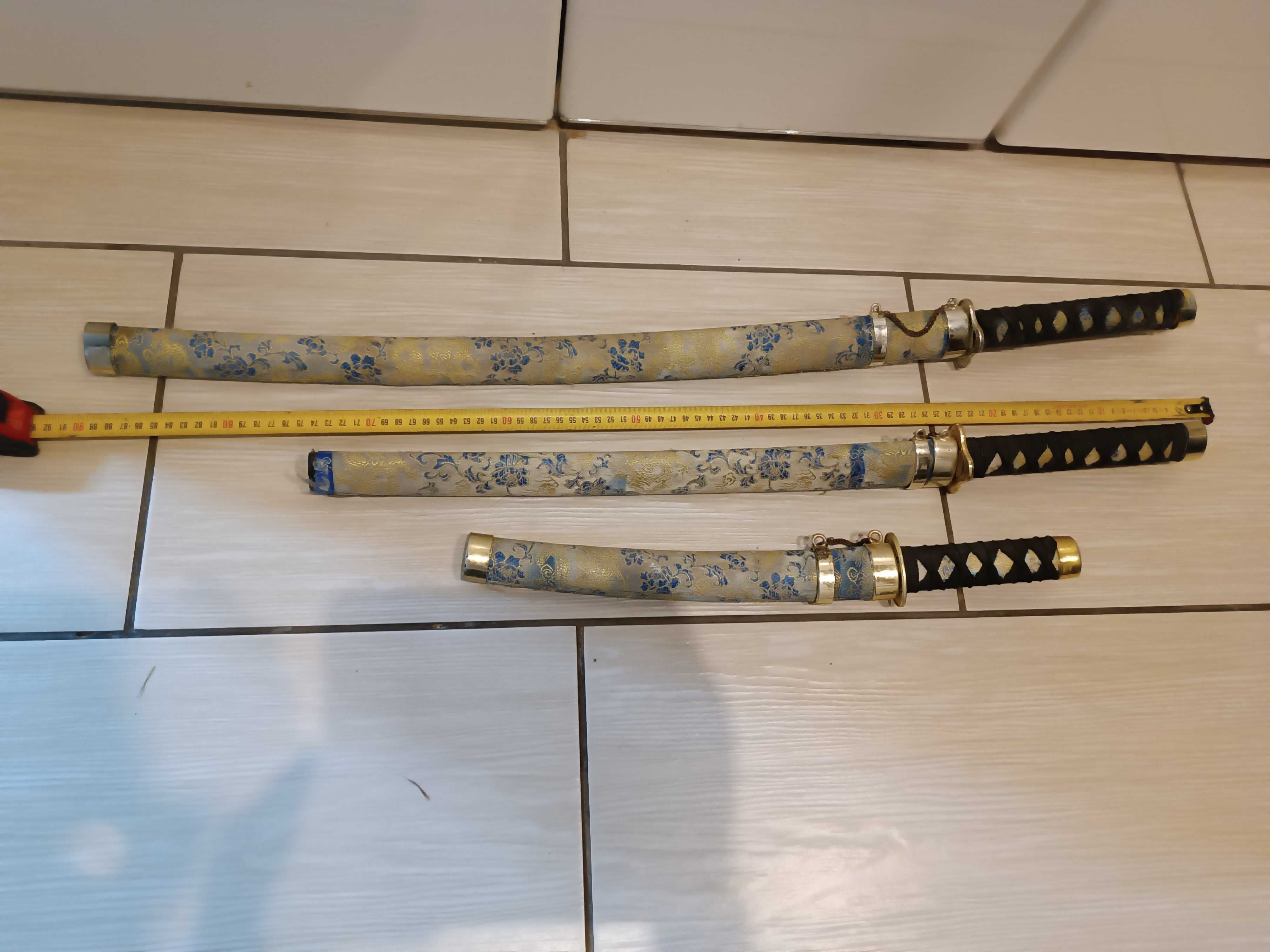 Miecz samurajski katana 3 sztuki replika