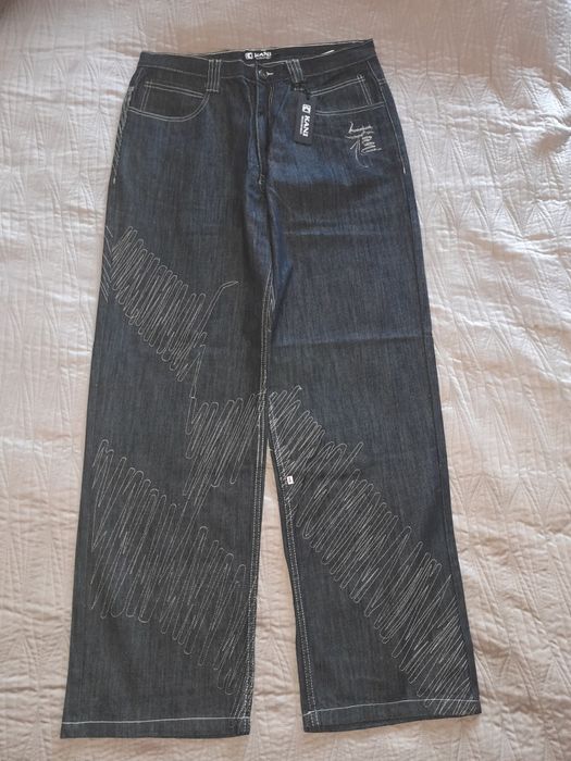 Spodnie Karl Kani+Tribal baggy hiphop 34|34