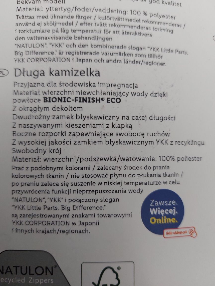 Długa kamizelka roz. 40/42