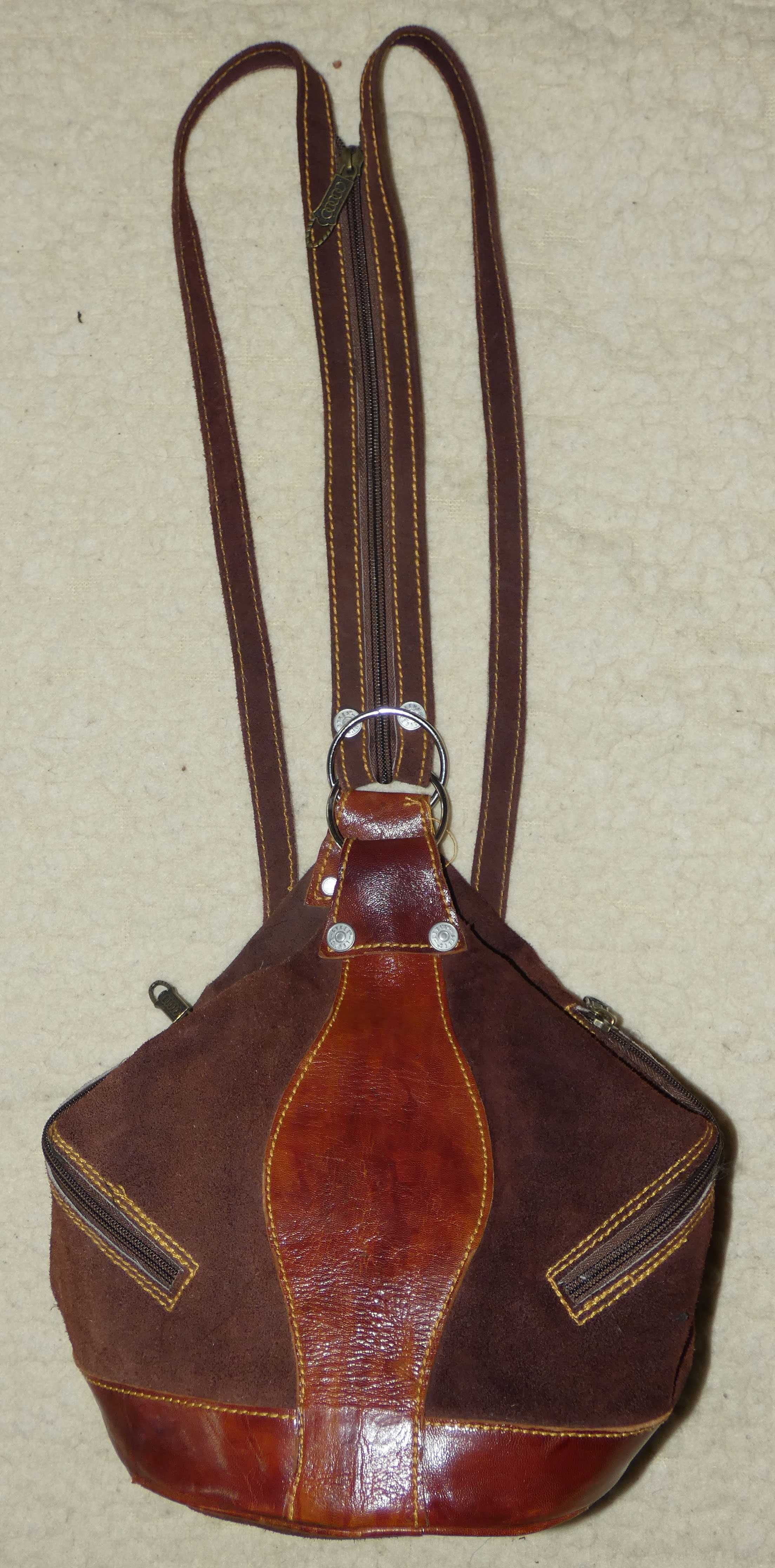 Кожаный винтажный рюкзак levis sykes -оригинал