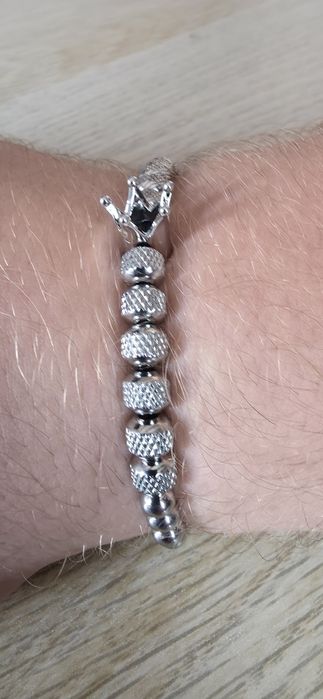 Nowa męska bransoletka VGWON "Korona" - Idealna na Prezent!