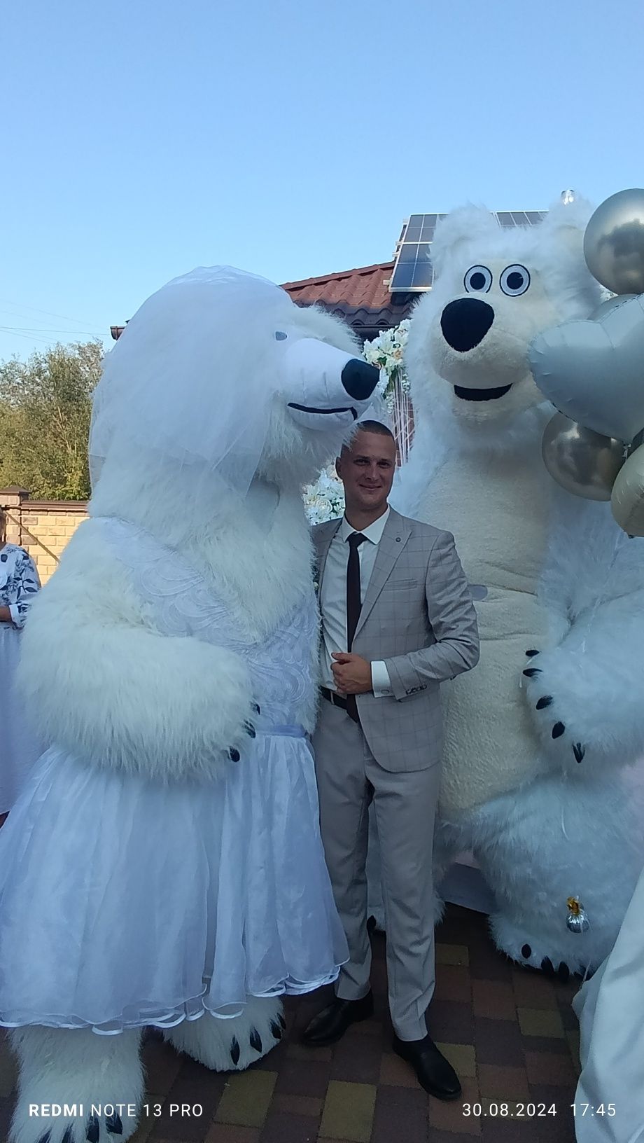 Надувний костюм. Ведмідь,панда. Негретянка