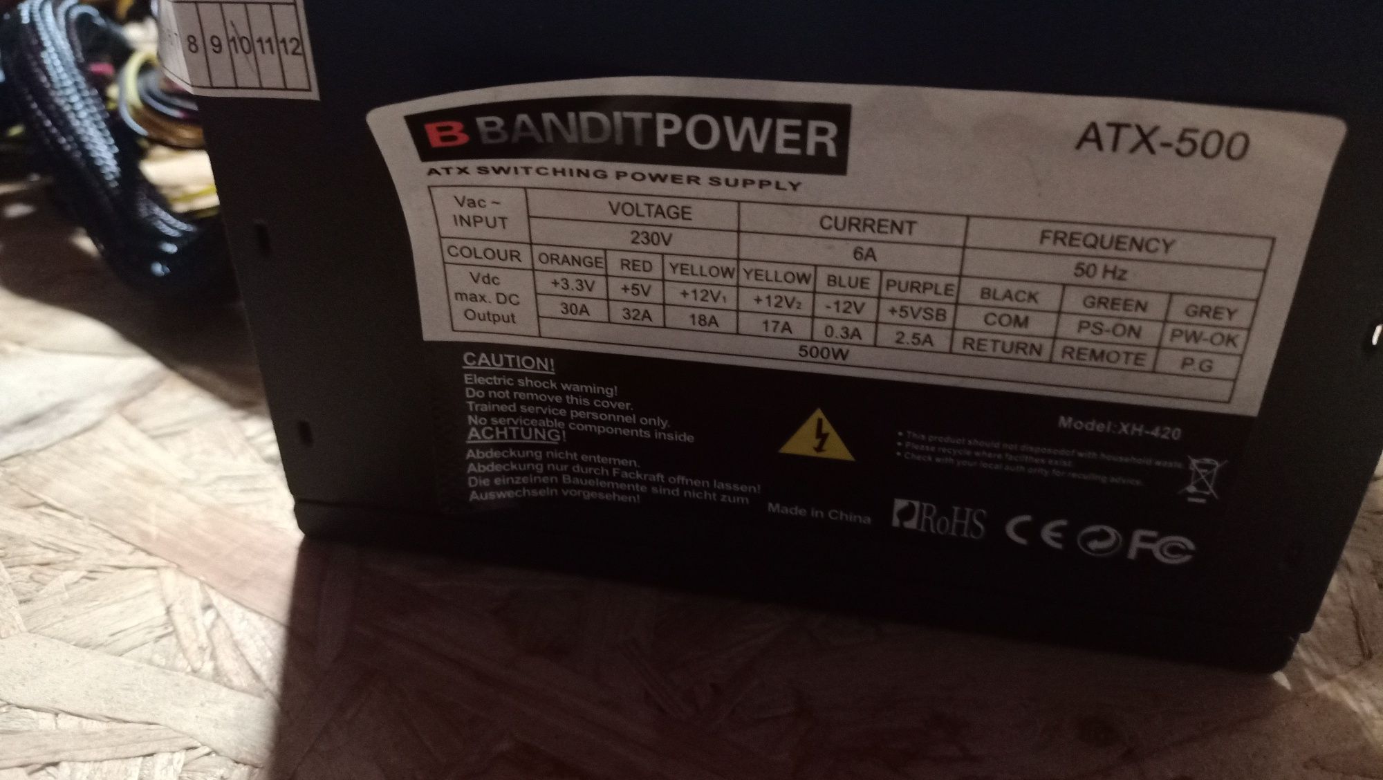 Zasilacz komputerowy Bandit power ATX-500