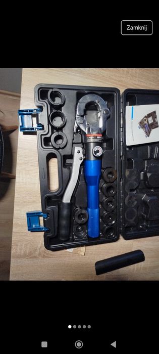 Prasa zaciskarka hydrauliczna do RUR PEX