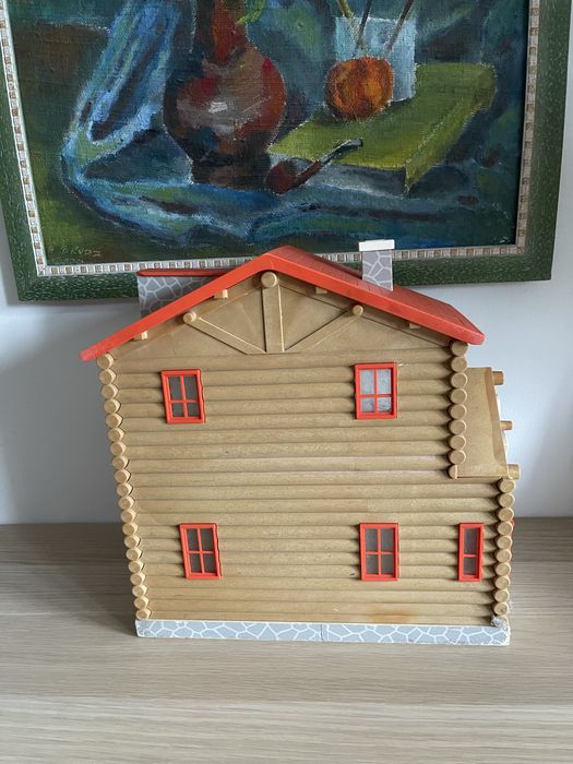Domek dla lalek vintage, zabawka vintage, vintage, doemk dla lalek