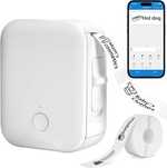 Drukarka etykiet Bluetooth, 1 rolka papieru w zestawie