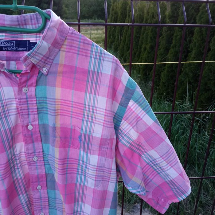 Ralph Lauren Męska Koszula W Kratkę Rozmiar L