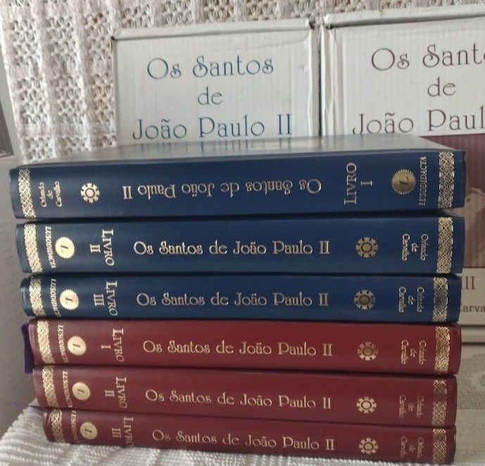 Os Santos de João Paulo II - 3 livros novos na caixa original