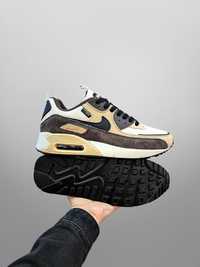 Кроссовки Nike Air Max 90 Beige/Brown