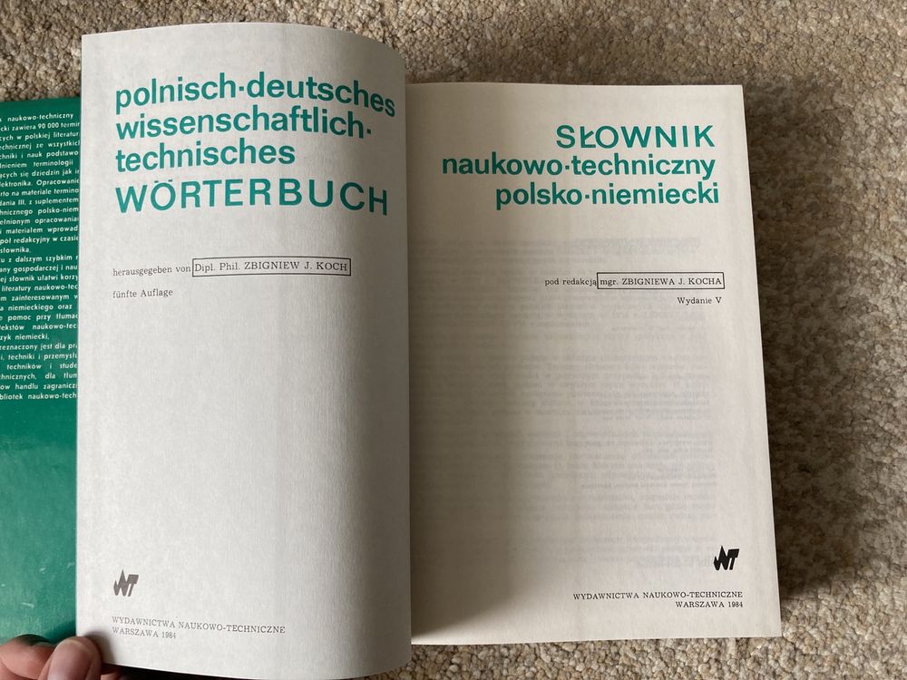 Słownik naukowo-techniczny polsko-niemiecki 1984