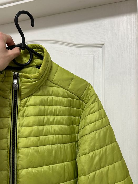 Микро пуховик куртка Hugo Boss М размер салатовый цвет thermore