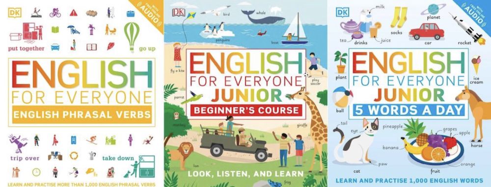 English For Everyone 1,2,3,4 ще є багато інших книжок