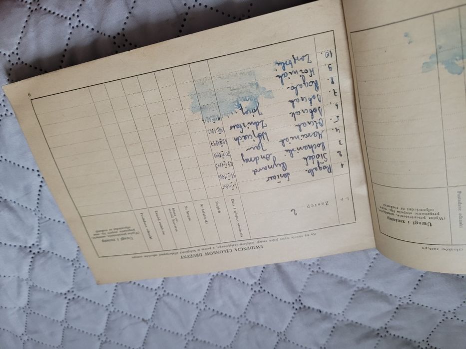 Stara Książka pracy drużyny harcerskiej 1957