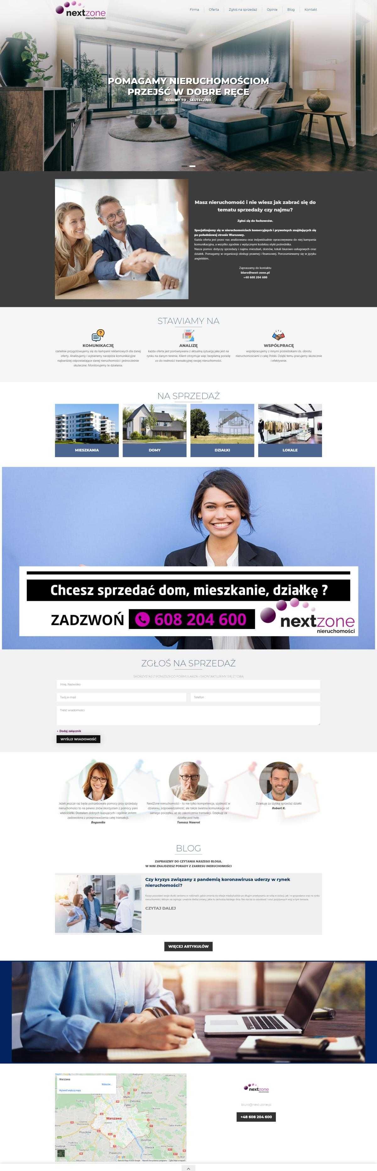 Firmowa Strona Internetowa www, wizytówka - ONE PAGE / MULTIPAGE