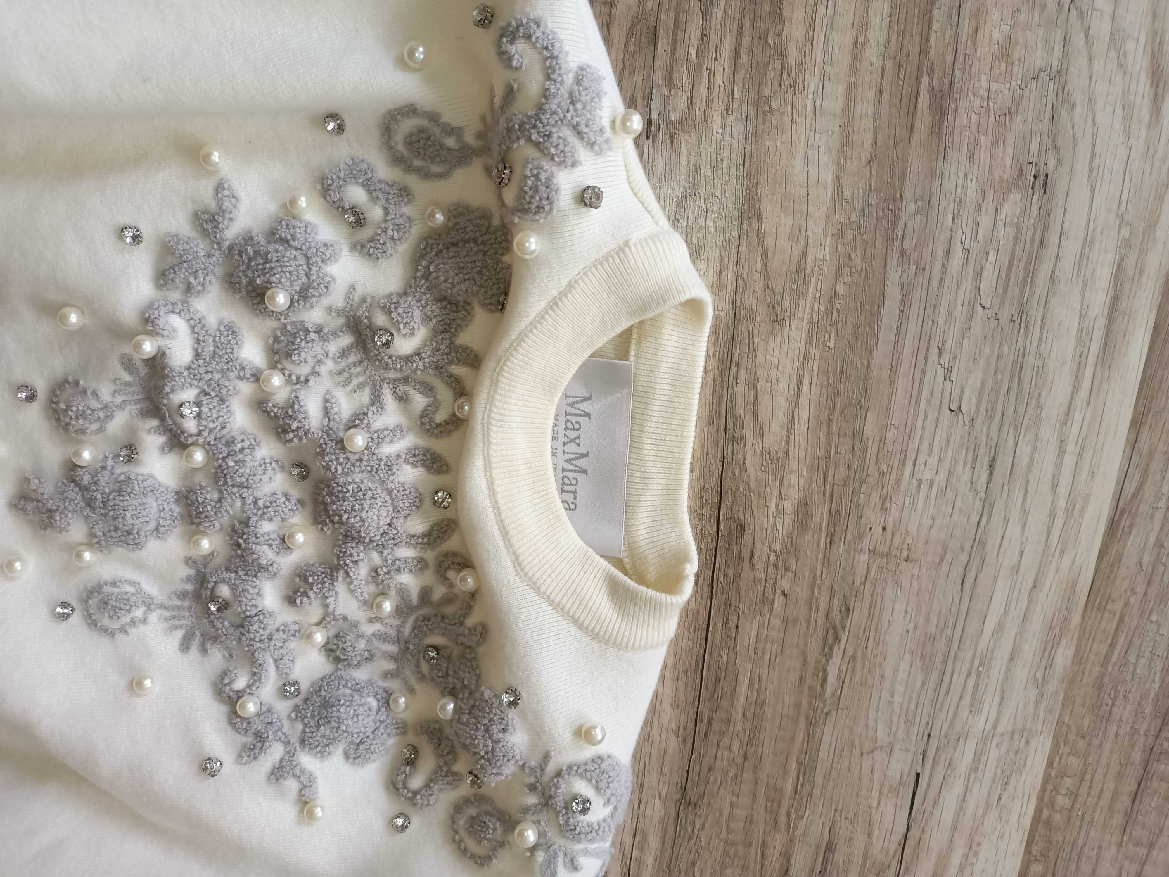 Dres damski Max mara premium perły kamienie