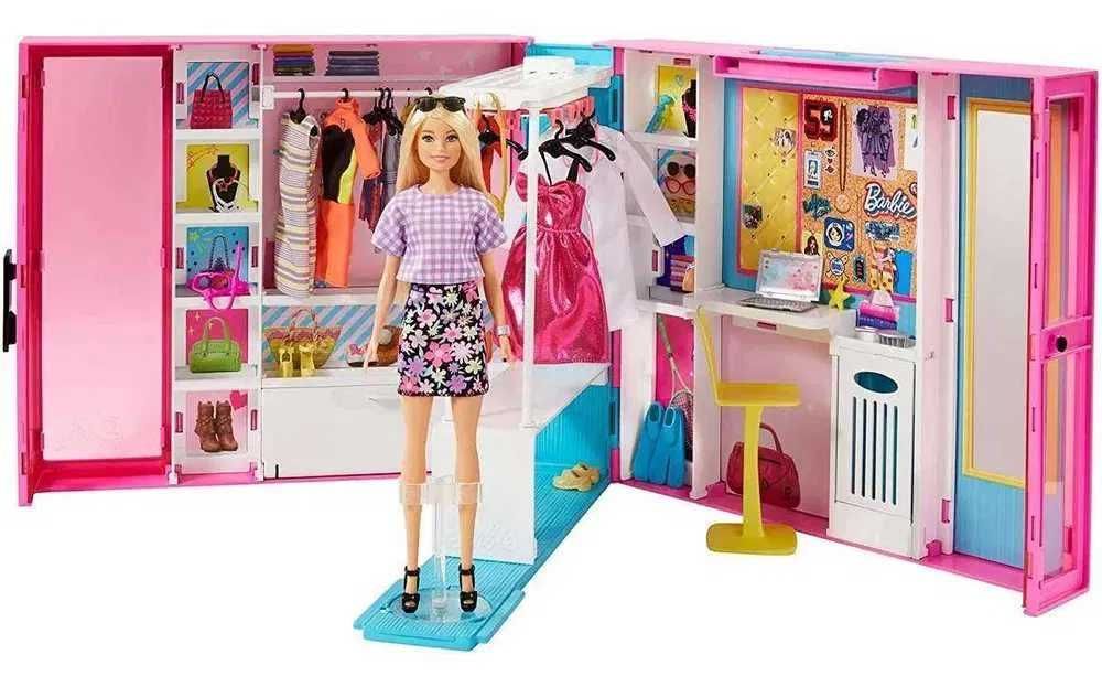 Nowy zestaw Barbie Wymarzona szafa z lalką + akcesoria kolejna SZT.