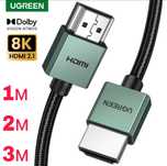 Кабель Ugreen HDMI 2.1 8K/60Hz 4К 120Hz 1м/2м/3м Premium якість