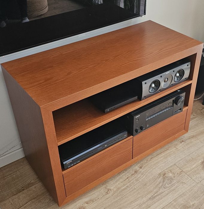 Szafka Rtv 110x79x50 naturalny fornir