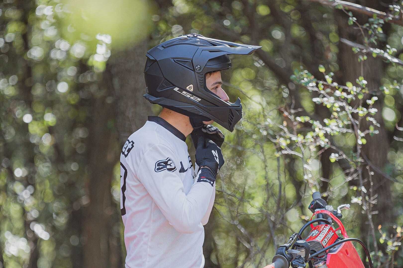 KASK LS2 MX708 FAST II CROSS ENDURO QUAD nowy model czarny mat S-3XL