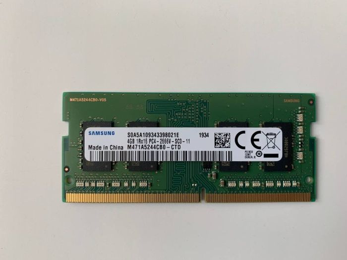 Оперативна пам'ять - 4 GB 2 шт. Samsung, sodimm, 4 Gb, ddr-4