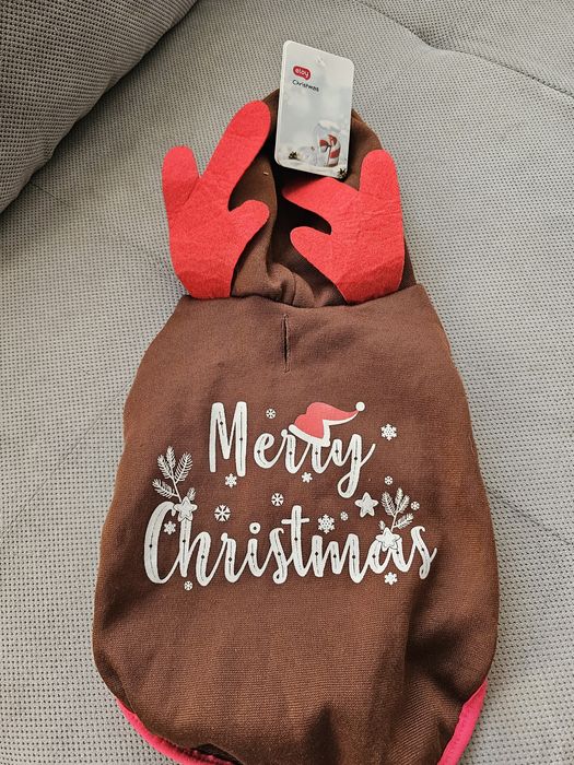 ELOY Christmas świąteczne ubranie dla psa, pieska,  Renifer, 30cm r. S