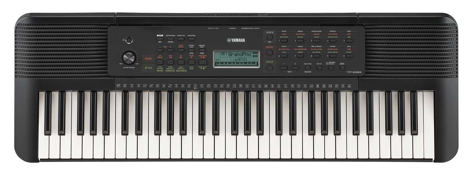 YAMAHA PSR-E283 KEYBOARD + Statyw + Ławka + Słuchawki | ZESTAW