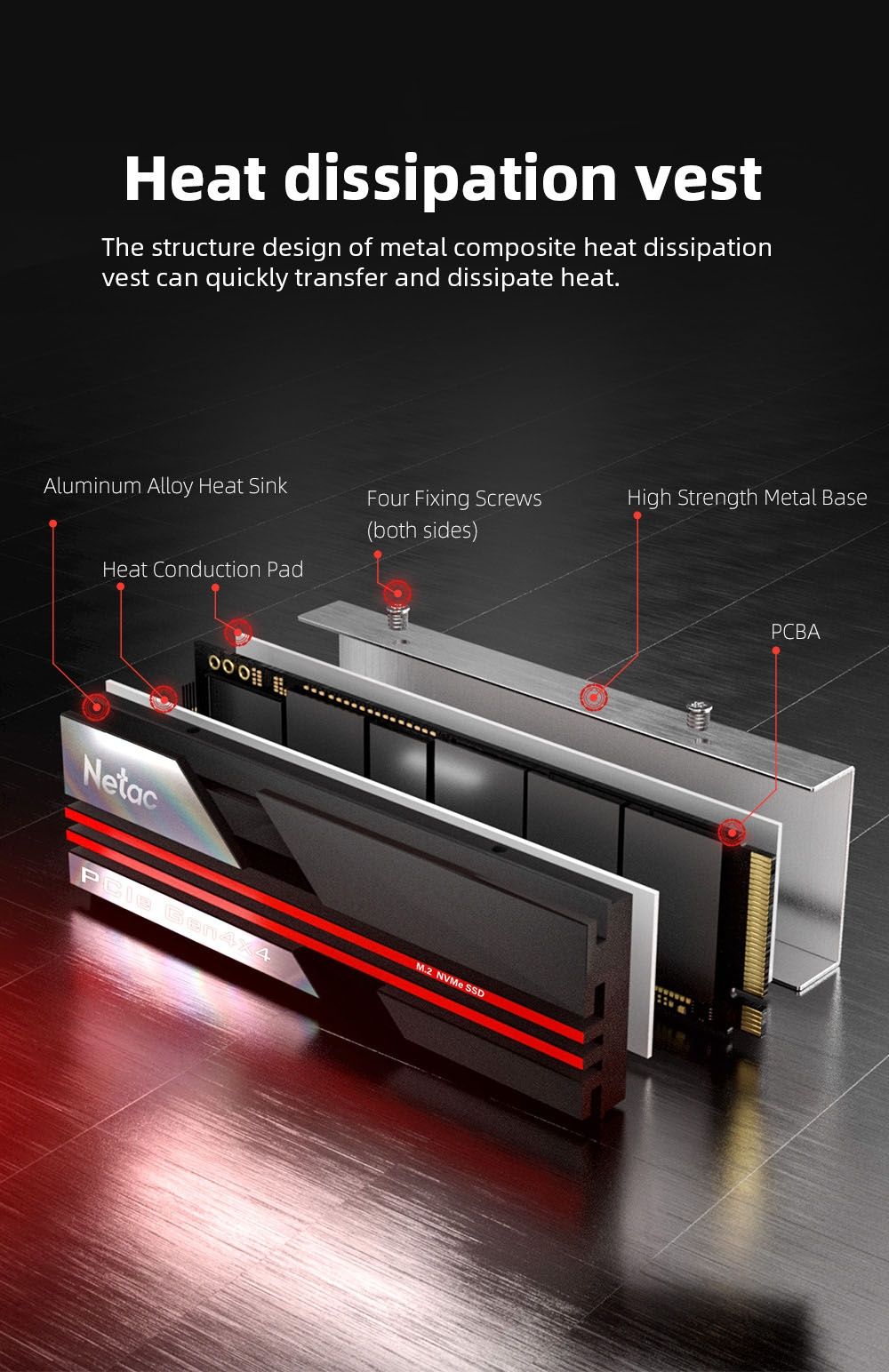 Netac NV7000 (2TB) PCIe4.0 M.2 2280 DRAM Cache (7200 МБ/с)