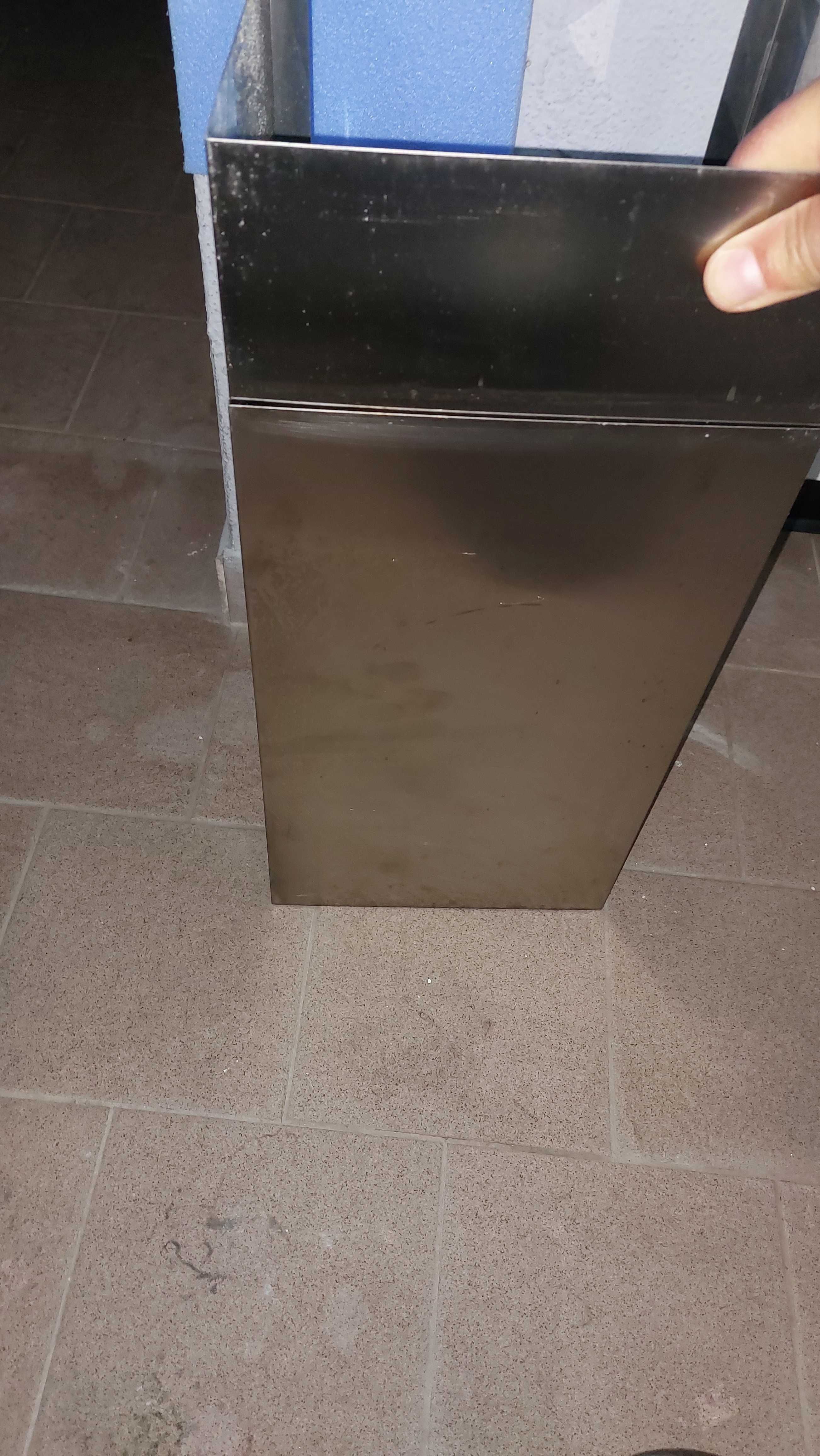 peça inox de acabamento de  campânula oo exaustor