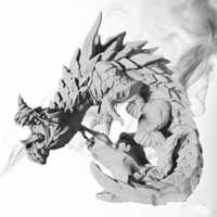 Figurka druk 3D " Dragon " - 11 cm